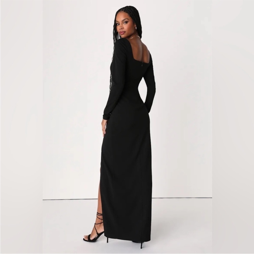 BNWT Lulus Save a Little Bliss For Me Black Long Sleeve Bodycon
Maxi Dress Large - Picture 2 of 7
